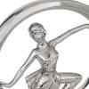 imageDeco 79 Contemporary Porcelain Dancer Sculpture Set of 2 11quot 10quotH SilverSilver
