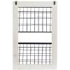 imageDeco 79 Farmhouse Metal Rectangle Magazine Rack Holder 14quot x 4quot x 25quot Black14 x 4 x 22