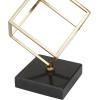 imageDeco 79 Marble Gymnast Decorative Sculpture Home Decor Statue with Gold Cube Base Accent Figurine 11quot x 6quot x 19quot Black11 x 6 x 19