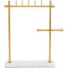 imageDeco 79 Marble Jewelry Stand with Rectangular Base 12quot x 4quot x 13quot GoldGold