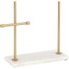 imageDeco 79 Marble Jewelry Stand with Rectangular Base 12quot x 4quot x 13quot GoldGold
