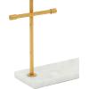 imageDeco 79 Marble Jewelry Stand with Rectangular Base 12quot x 4quot x 13quot GoldGold