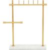 imageDeco 79 Marble Jewelry Stand with Rectangular Base 12quot x 4quot x 13quot GoldGold