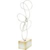 imageDeco 79 Metal Abstract Decorative Sculpture Swirl Home Decor Statue Accent Figurine 10quot x 4quot x 22quot SilverSilver
