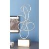 imageDeco 79 Metal Abstract Decorative Sculpture Swirl Home Decor Statue Accent Figurine 10quot x 4quot x 22quot SilverSilver