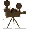 imageDeco 79 Metal Film Decorative Sculpture Camera Home Decor Statue Accent Figurine 12quot x 7quot x 15quot Brown