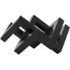 imageDeco 79 Metal Geometric Decorative Sculpture Abstract Shaped Home Decor Statue Accent Figurine 12quot x 13quot x 7quot GoldBlack