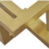 imageDeco 79 Metal Geometric Decorative Sculpture Abstract Shaped Home Decor Statue Accent Figurine 12quot x 13quot x 7quot GoldGold