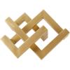 imageDeco 79 Metal Geometric Decorative Sculpture Abstract Shaped Home Decor Statue Accent Figurine 12quot x 13quot x 7quot GoldGold