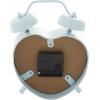 imageDeco 79 Metal Heart Clock with Bell Style Top 7quot x 3quot x 8quot BlueBlue