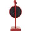 imageDeco 79 Metal Heart Clock with Bell Style Top 7quot x 3quot x 8quot BlueRed