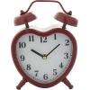 imageDeco 79 Metal Heart Clock with Bell Style Top 7quot x 3quot x 8quot BlueRed