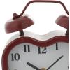 imageDeco 79 Metal Heart Clock with Bell Style Top 7quot x 3quot x 8quot BlueRed