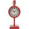 imageDeco 79 Metal Heart Clock with Bell Style Top 7quot x 3quot x 8quot BlueRed
