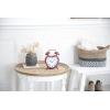 imageDeco 79 Metal Heart Clock with Bell Style Top 7quot x 3quot x 8quot BlueRed
