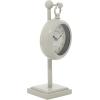 imageDeco 79 Metal Heart Clock with Bell Style Top 7quot x 3quot x 8quot BlueWhite