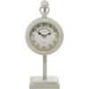 imageDeco 79 Metal Heart Clock with Bell Style Top 7quot x 3quot x 8quot BlueWhite