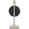 imageDeco 79 Metal Heart Clock with Bell Style Top 7quot x 3quot x 8quot BlueWhite