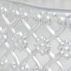 imageDeco 79 Metal Indoor Outdoor Plantstand Curved Folding 3 Tier Plant Shelf with Floral and Scroll Patterns Plant Stand 17quot x 17quot x 20quot SilverSilver