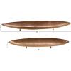 imageDeco 79 Metal Living Room Decor Tray Ottoman Tray Set of 2 Serving Tray 36quot 29quotW Brown36 x 7 x 4