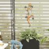 imageDeco 79 Metal Lizard Home Wall Decor Indoor Outdoor Floral Patterned Wall Sculpture with Teal and Pink Accents Wall Art 18quot x 3quot x 33quot Orange