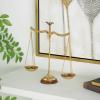 imageDeco 79 Metal Small Vintage Style Decorative Scales with Red and Green Floral Accents 12quot x 4quot x 12quot Gold