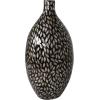 imageDeco 79 Mother of Pearl Shell Handmade Decorative Vase Mosaic Inspired Centerpiece Vase Flower Vase for Home Decoration 8quot x 8quot x 15quot GrayBlack