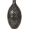 imageDeco 79 Mother of Pearl Shell Handmade Decorative Vase Mosaic Inspired Centerpiece Vase Flower Vase for Home Decoration 8quot x 8quot x 15quot GrayBlack