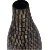imageDeco 79 Mother of Pearl Shell Handmade Decorative Vase Mosaic Inspired Centerpiece Vase Flower Vase for Home Decoration 8quot x 8quot x 15quot GrayBlack