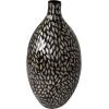 imageDeco 79 Mother of Pearl Shell Handmade Decorative Vase Mosaic Inspired Centerpiece Vase Flower Vase for Home Decoration 8quot x 8quot x 15quot GrayBlack
