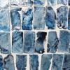 imageDeco 79 Mother of Pearl Shell Handmade Decorative Vase Mosaic Inspired Centerpiece Vase Flower Vase for Home Decoration 8quot x 8quot x 15quot GrayBlue