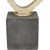 imageDeco 79 Polystone Abstract Decorative Sculpture Swirl Home Decor Statue Accent Figurine 8quot x 9quot x 19quot Gold11 x 4 x 17