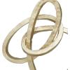 imageDeco 79 Polystone Abstract Decorative Sculpture Swirl Home Decor Statue Accent Figurine 8quot x 9quot x 19quot Gold11 x 4 x 17