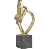 imageDeco 79 Polystone Abstract Decorative Sculpture Swirl Home Decor Statue Accent Figurine 8quot x 9quot x 19quot Gold11 x 4 x 17