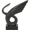 imageDeco 79 Polystone Abstract Decorative Sculpture Wing Home Decor Statue with Black Base Accent Figurine 14quot x 5quot x 15quot Black