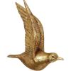 imageDeco 79 Polystone Bird Home Wall Decor Metallic 3D Sculpted Floating Wall Sculpture Set of 3 Wall Art 10quot10quot10quotH GoldGOLD