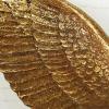 imageDeco 79 Polystone Bird Home Wall Decor Metallic 3D Sculpted Floating Wall Sculpture Set of 3 Wall Art 10quot10quot10quotH GoldGOLD