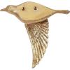 imageDeco 79 Polystone Bird Home Wall Decor Metallic 3D Sculpted Floating Wall Sculpture Set of 3 Wall Art 10quot10quot10quotH GoldGOLD