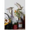 imageDeco 79 Polystone Bird Home Wall Decor Metallic 3D Sculpted Floating Wall Sculpture Set of 3 Wall Art 10quot10quot10quotH GoldSILVER