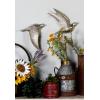 imageDeco 79 Polystone Bird Home Wall Decor Metallic 3D Sculpted Floating Wall Sculpture Set of 3 Wall Art 10quot10quot10quotH GoldSILVER