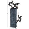imageDeco 79 Polystone People Decorative Sculpture Climbing Home Decor Statue Accent Figurine 7quot x 3quot x 17quot GrayGray