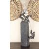 imageDeco 79 Polystone People Decorative Sculpture Climbing Home Decor Statue Accent Figurine 7quot x 3quot x 17quot GrayGray