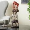 imageDeco 79 Polystone Pig Decorative Sculpture Home Decor Statue Accent Figurine 13quot x 4quot x 7quot Dark BrownBlack