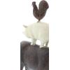 imageDeco 79 Polystone Pig Decorative Sculpture Home Decor Statue Accent Figurine 13quot x 4quot x 7quot Dark BrownBrown