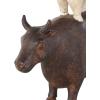 imageDeco 79 Polystone Pig Decorative Sculpture Home Decor Statue Accent Figurine 13quot x 4quot x 7quot Dark BrownBrown