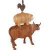 imageDeco 79 Polystone Pig Decorative Sculpture Home Decor Statue Accent Figurine 13quot x 4quot x 7quot Dark BrownCopper