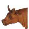 imageDeco 79 Polystone Pig Decorative Sculpture Home Decor Statue Accent Figurine 13quot x 4quot x 7quot Dark BrownCopper