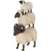 imageDeco 79 Polystone Pig Decorative Sculpture Home Decor Statue Accent Figurine 13quot x 4quot x 7quot Dark BrownCream