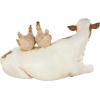 imageDeco 79 Polystone Pig Decorative Sculpture Home Decor Statue Accent Figurine 13quot x 4quot x 7quot Dark BrownCream
