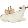 imageDeco 79 Polystone Pig Decorative Sculpture Home Decor Statue Accent Figurine 13quot x 4quot x 7quot Dark BrownCream
